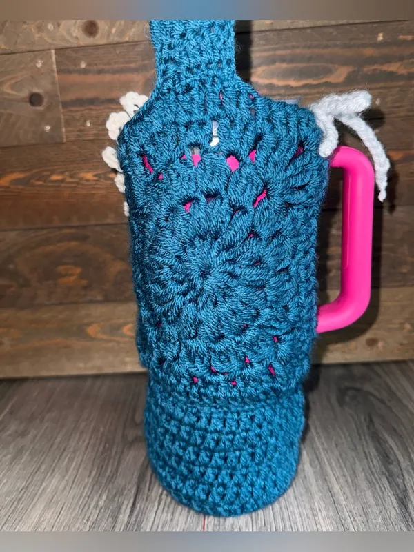 Handmade Stanley Cup Crochet Bag Water Carrier Purse 40oz size - Purse only! - Image 4