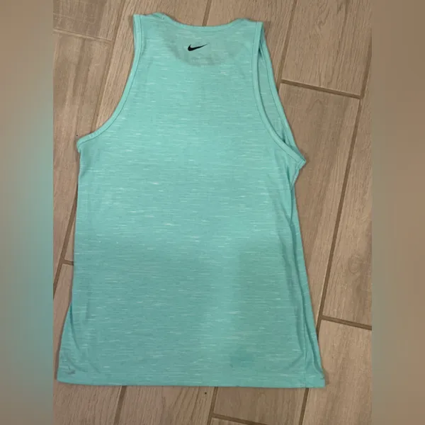 Nike Dri-FIT Heathered Aqua Tank Top - Image 4