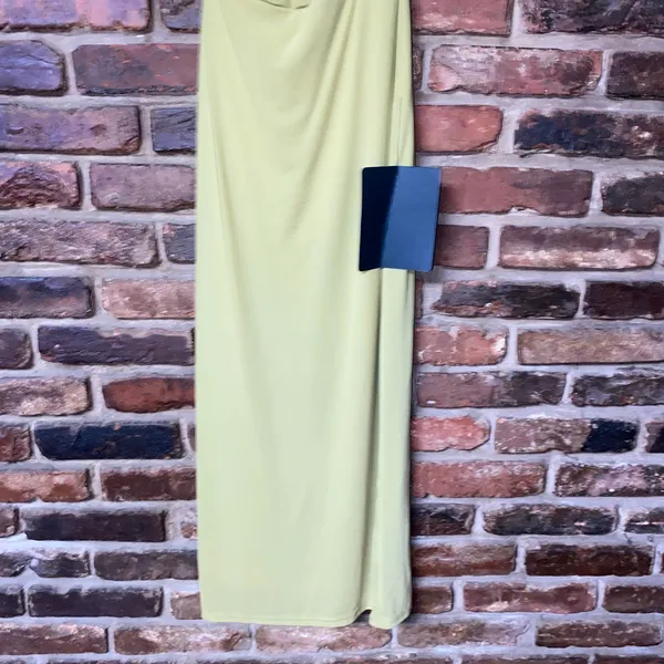NWT Lulus Venus Chartreuse Mesh Backless Midi Dress Women's Size XS - Image 5