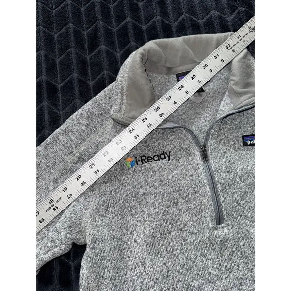Patagonia Women's Gray Better Sweater 1/4 Zip Sweatshirt Embroidered Sz Small - Image 7