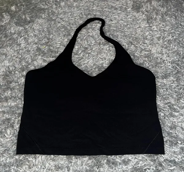 Lululemon Black Align Halter Tank Size 14 - Image 2