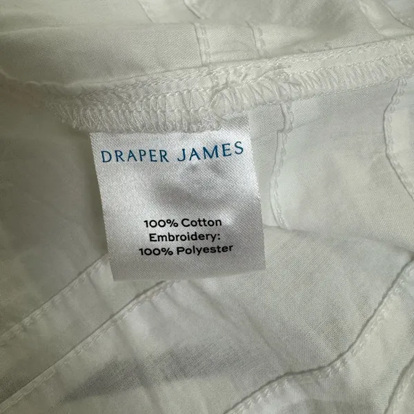 Draper James Short Sleeve Embroidered Top Size M - Image 7
