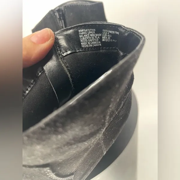 Faded glory black‎ bootie size 9 - Image 5
