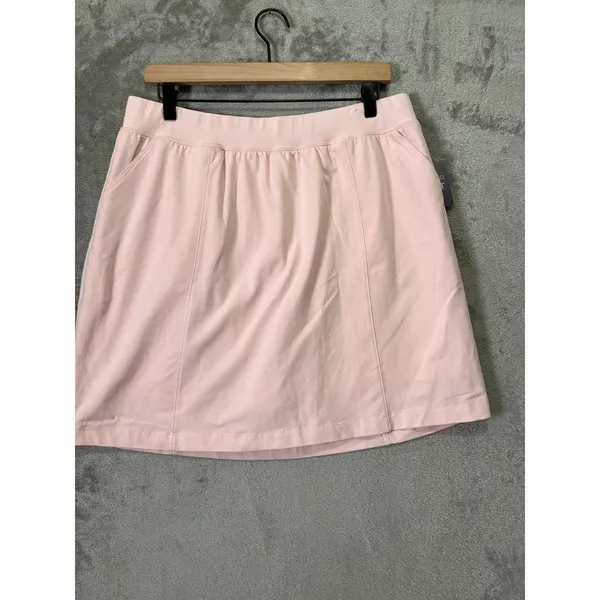 Christopher & Banks Pink Cotton Skort Large Pull On Elastic Golf Athleisure New‎ - Image 2