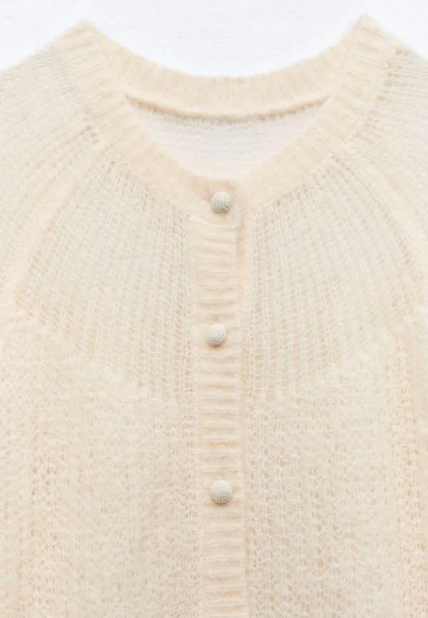 ZARA sweater cardigan jacket knitted button up boho - Image 6