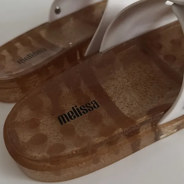 Melissa Wide Slide Sandals EUC - Image 3