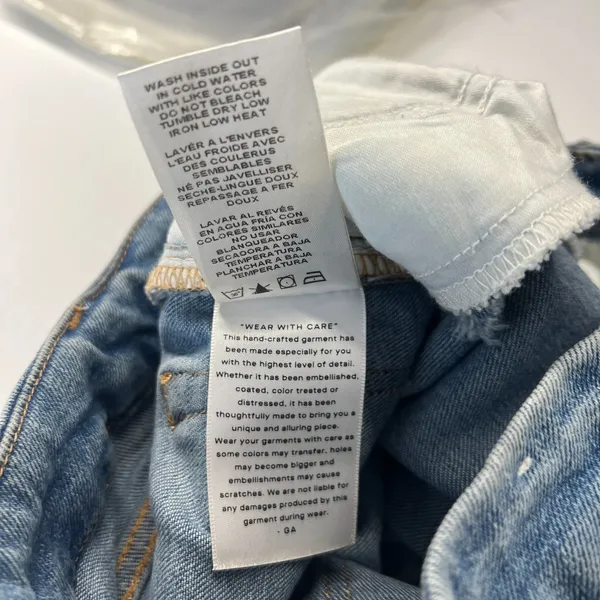 Good American Good Jeans Womens 6 Blue‎ Medium Wash Denim High Rise Distressed - Image 15