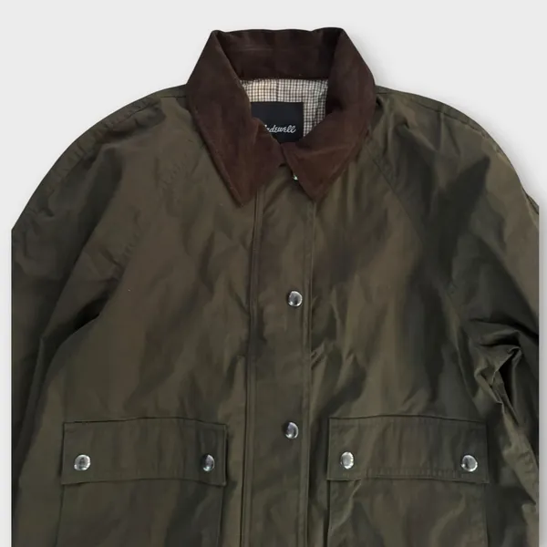 Madewell Waxed Zip-Front Jacket Size Small - Image 8
