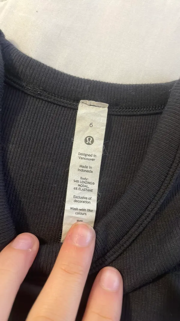 Lululemon Tank Black - Image 3