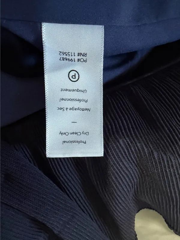 Likely Aldave Dress Size 00 Navy Blue Pleated Trim Cocktail Occasion Dress NWT - Image 5