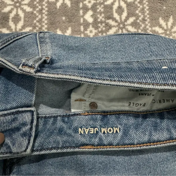 American Eagle Stretch High Rise Mom Jean Sz 18 90s Minimalist Casual‎ Normcore - Image 4