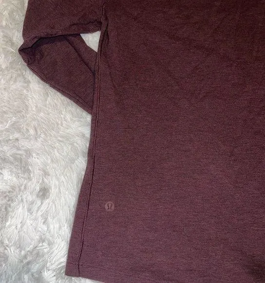 lululemon athletica Maroon Long Sleeve Shirt no size best for small - Image 2
