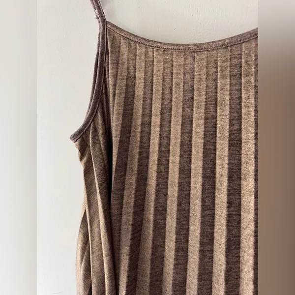 Urban Outfitters Silence‎ + Noise Gold Metallic Pleated Tank Top - Image 2