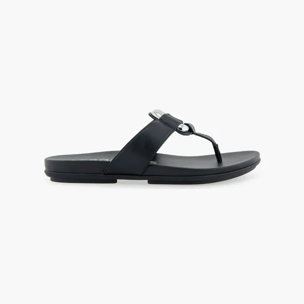 NEW Aerosoles Fallon Harness Sandal (Women) 9.5M, BLACK PATENT FAUX LEATHER - Image 5