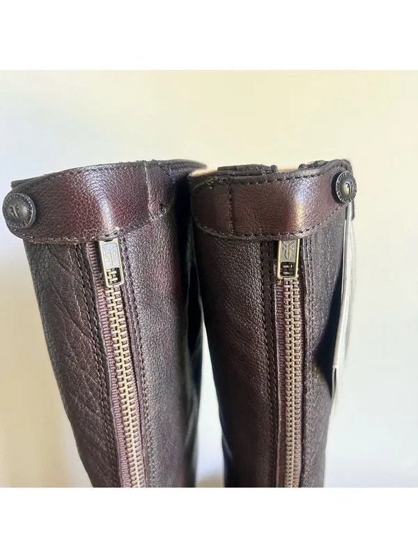 Frye NEW Women's Melissa Button Back Zip Dark Brown Boot Size 6 SKU#241281 - Image 7