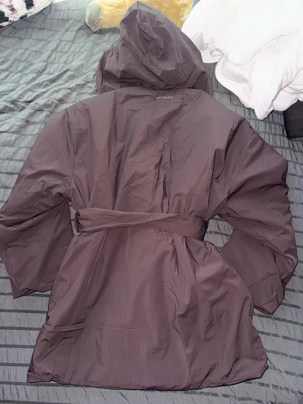 Nike SKIMS Woven Nylon Wrap Coat Phoenix - Image 8