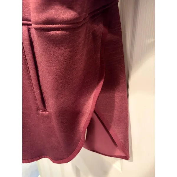 The North Face Womens Large Hoodie Full Zip Burgundy Fleece Jacket NF0A3ME2 - Image 4