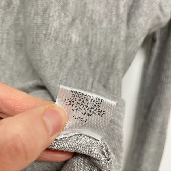 Romeo & Juliet Couture Grey Mock Neck Tunic Sweater Womens S Pockets Oversized - Image 8