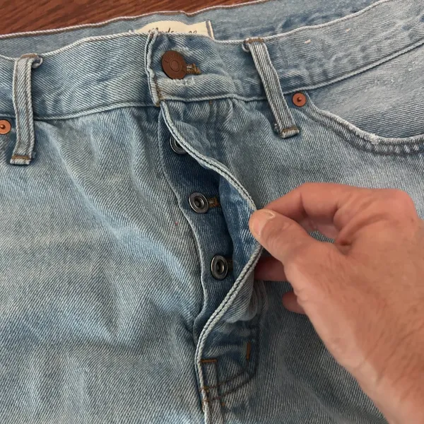 Madewell Relaxed Denim Shorts Cedarcroft Wash Size 32" Size 14 - Image 6