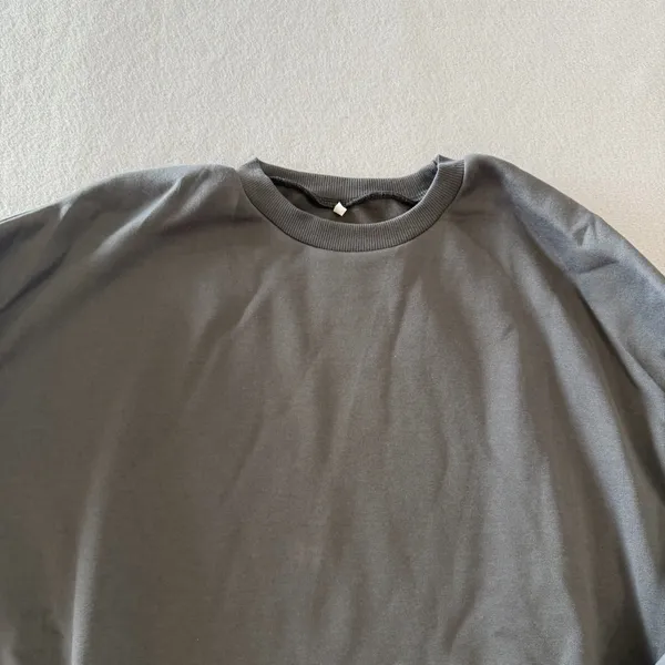 Women's Grey and Pink Bow Theme Sweatshirt Size 3XL #260576 - Image 3