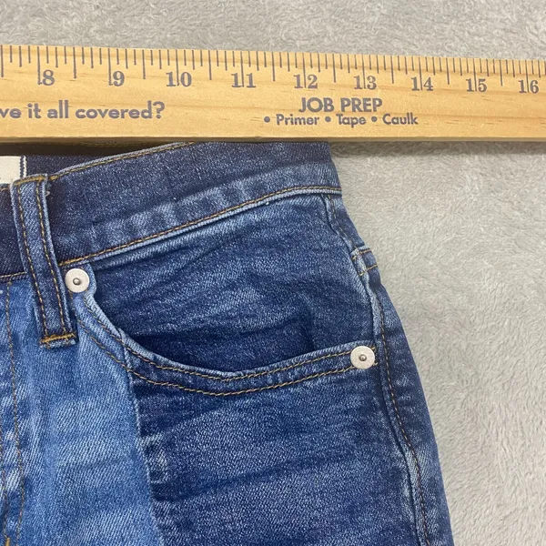 Madewell Jeans Womens 23 Cruiser Straight Blue Cotton Denim Medium Wash Crop - Image 2