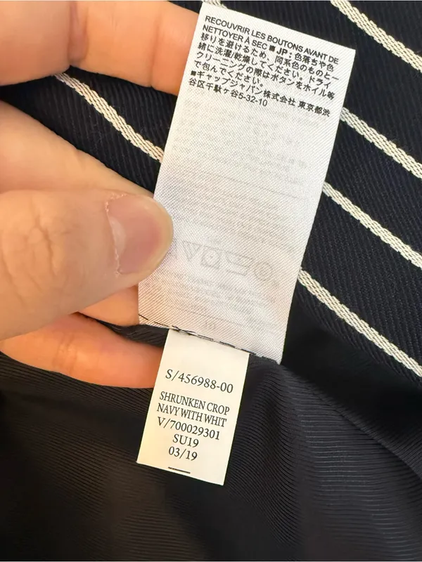 Banana Republic Black Blazer with White Pinstripes - Image 6