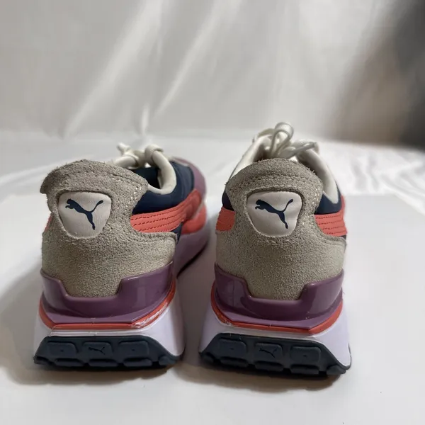 Puma Cruise Rider Sneakers Womens 8M Low Top Shoes Purple Orange Blue - Image 9