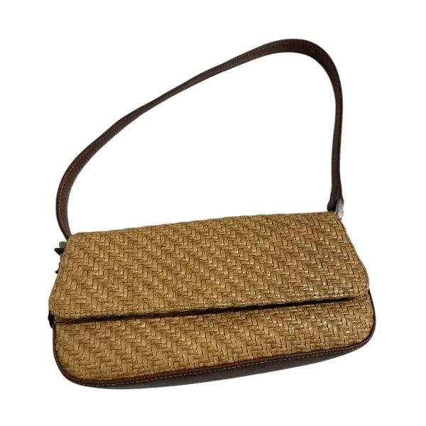 Liz claiborne wicker shoulder purse EUC - Image 2