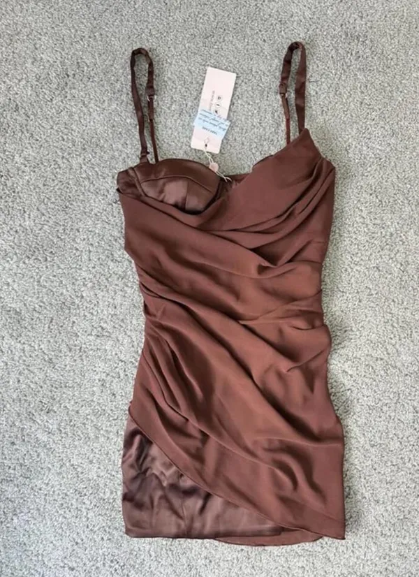 NWT Oh Polly Brown Dress - Image 2