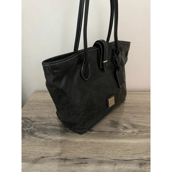 Dooney & Bourke Coated Canvas Cindy Tote Bag k8951606 Denim Shoulder Bag - Image 4