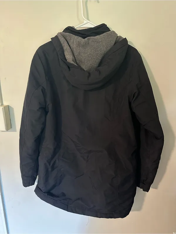 Land’s End fleece lined utility jacket black - Image 5