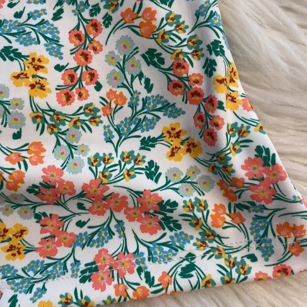 J. Crew Multicolor Floral Dress with shorts under it size XS brand new - Image 10