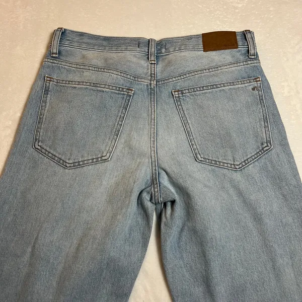 Madewell Low-Slung Straight Jeans With Criss-Cross Waistband Size 26 Casual - Image 10