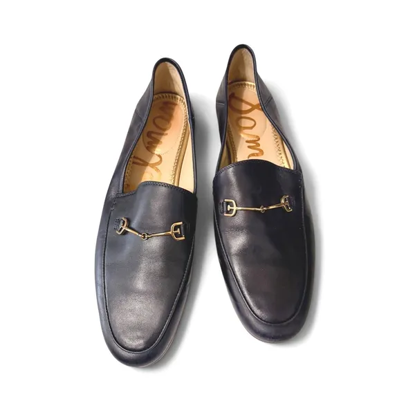 Sam Edelman Loraine Leather Bit Loafers Navy Blue 10M - Image 3