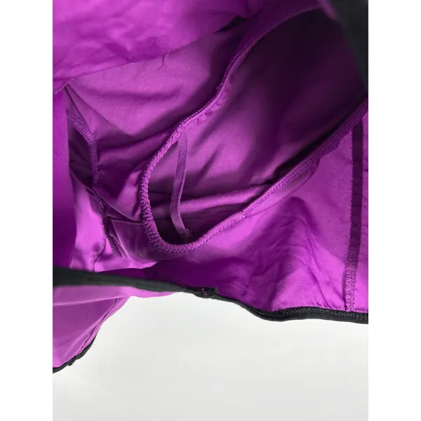 Nike Dri Fit Purple Black Running Shorts Womans Size Medium - Image 3