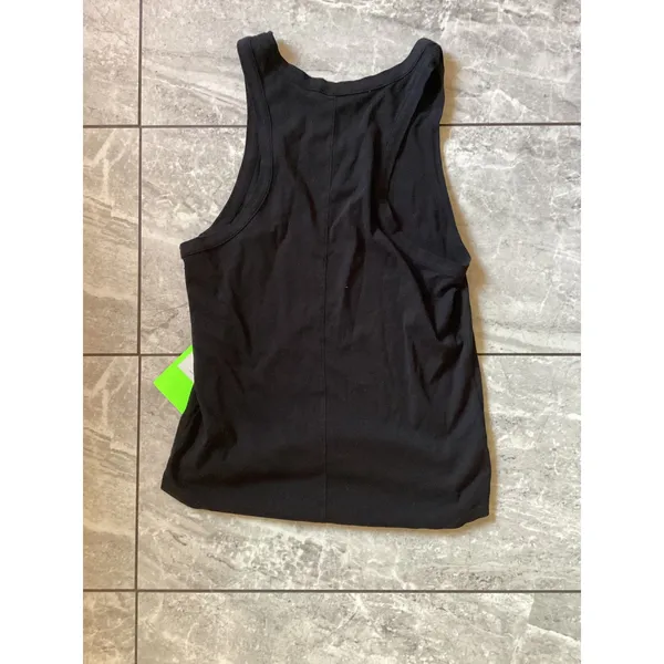 AGOLDE Morris Tank Black Raven Ribbed Racerback Scoop Neck Top A1006-1629 Size M - Image 8