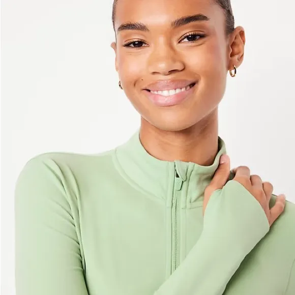 New Old‎ Navy StudioSmooth Crop Full Zip - Image 2