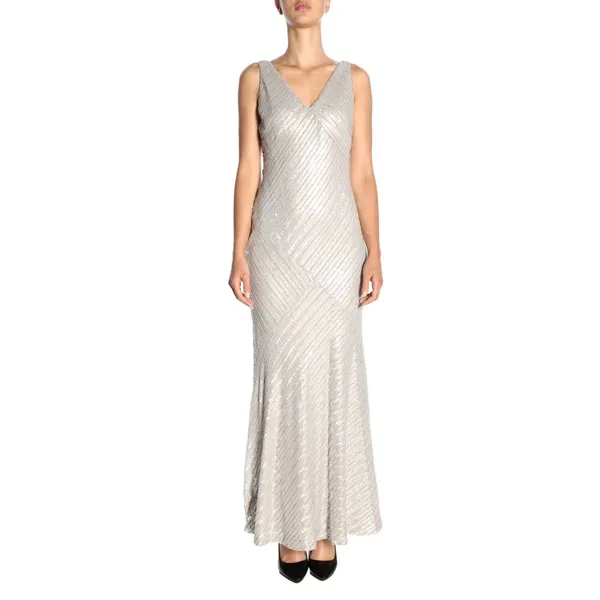 Lauren Ralph Lauren | Gray Pearl Sequin Dress - Image 2