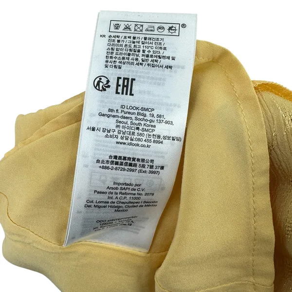 Maje Roseau Jacquard Skater Dress Long‎ Sleeve Yellow Size 40 US Large - Image 17