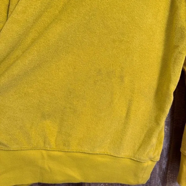 Aerie OFFLINE Chartreuse Green Terry Pullover Mock Neck Half Zip Sweater Small - Image 7