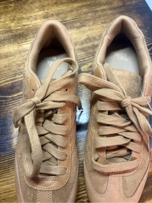 Time And Tru Brown Sneakers Size 10 - Image 3