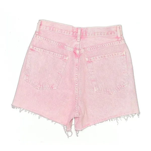 AGOLDE Dee Super High Rise Pink Potion Cut Off‎ Jean Shorts size 26 - Image 7