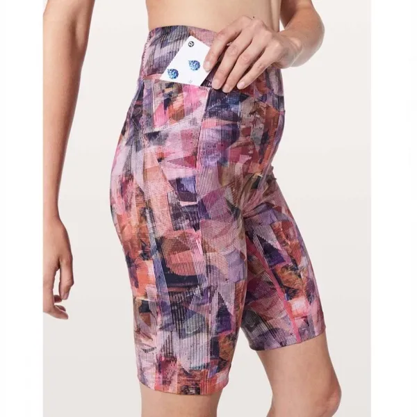 Lululemon On Pace Short 10" Inseam Sun Dazed Multi Pink Size 4 - Image 3