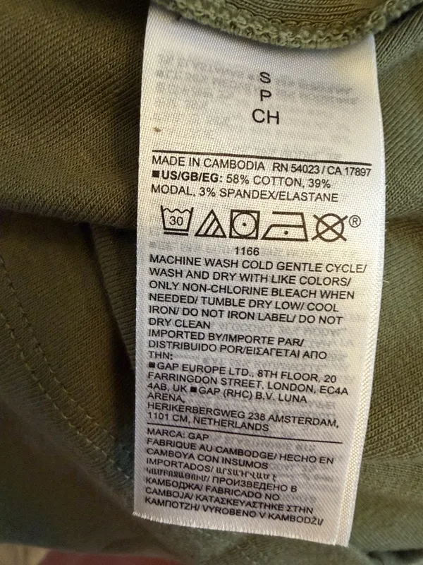 GAP Olive Green Modern Tee - Image 4