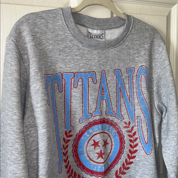 Tennessee Titans Football Season Ticket Member Womens Titans Gray Sweatshirt Med - Image 2