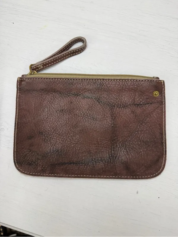 Frye Espresso Brown Pebbled Leather Wristlet Bag - Image 2