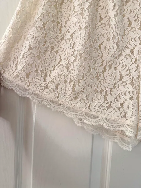 Peppermayo Cream Lace Shorts - Image 4