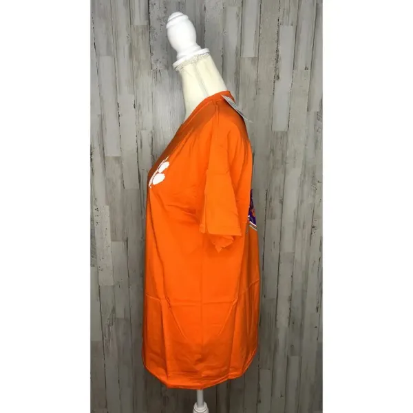 Hanes NWT Clemson University Orange Neon Palmetto Trees Short Sleeve Unisex T-Shirt‎ - Image 7