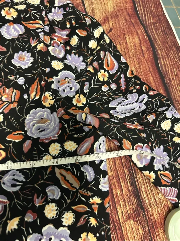 Ann Taylor Floral Long Sleeve Blouse Size L - Image 3