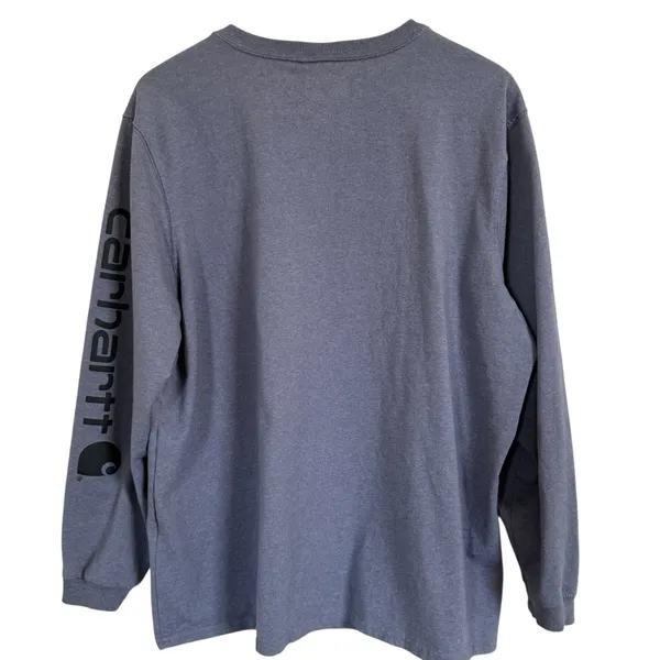 Carhartt Women'S Xxl Loose Fit Long-Sleeve Logo Sleeve Graphic T-Shirt - Image 2